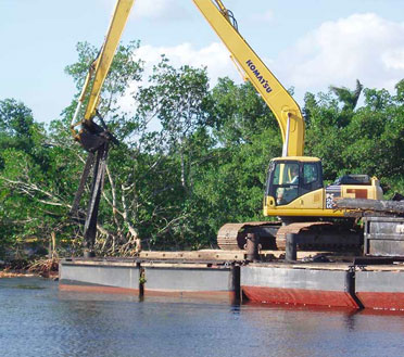 Dredging service being performed by Florida Marine Construction